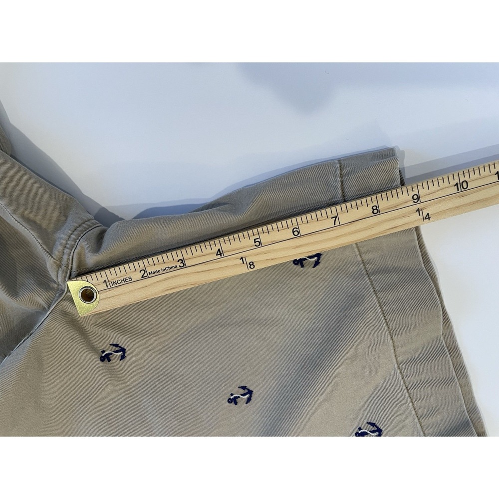 Polo Ralph Lauren Bedford Chino Shorts Mens 32 Khaki Anchor Embroidered 8.5" In - Picture 9 of 9